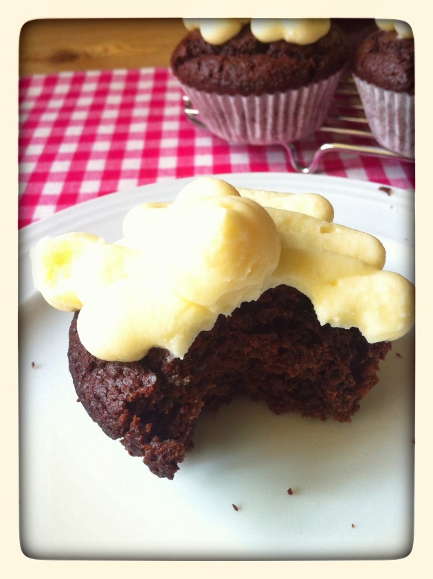 Beetroot and Chocolate Cupcakes with Cream Cheese Frosting