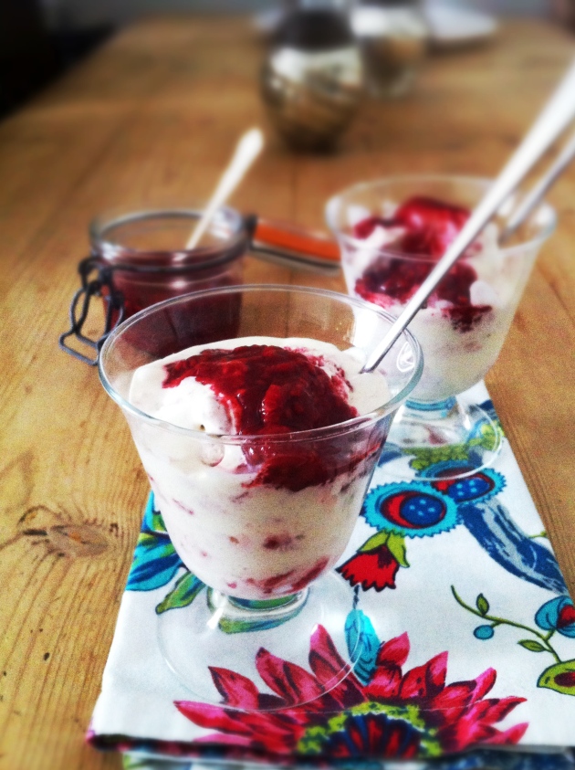 no-churn-raspberry-swirl-vanilla-bean-ice-cream-with-fino-sherry