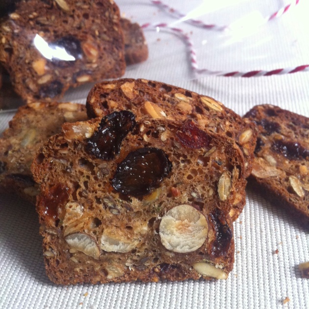 Fruit and Nut Sourdough Crackers | Selma's Table