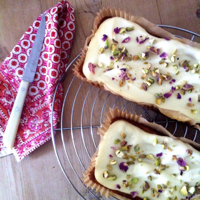 Masala Chai Banana Bread with Coconut Cream Cheese and Cardamom Icing | Selma's Table